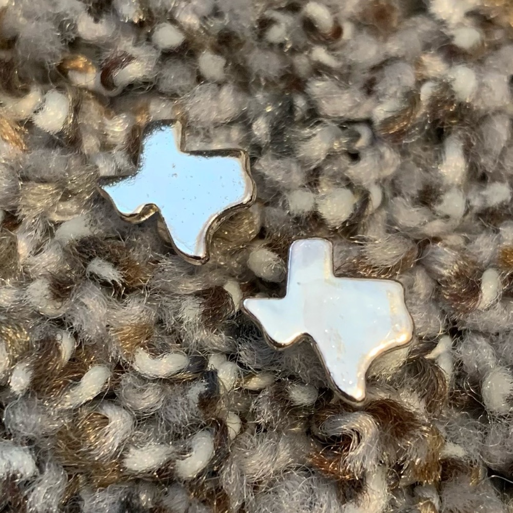 Cute Texas Silver Earrings